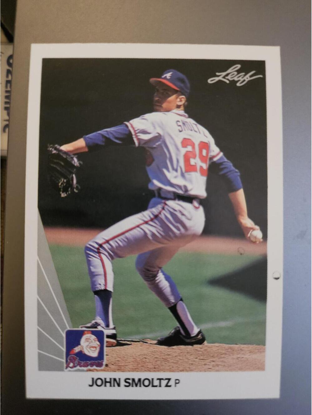 1990 Leaf #59 - John Smoltz - Atlanta Braves